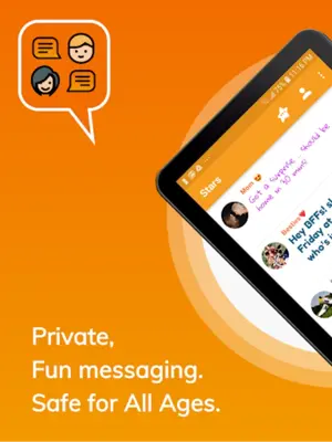 Stars Messenger Kids Safe Chat android App screenshot 4